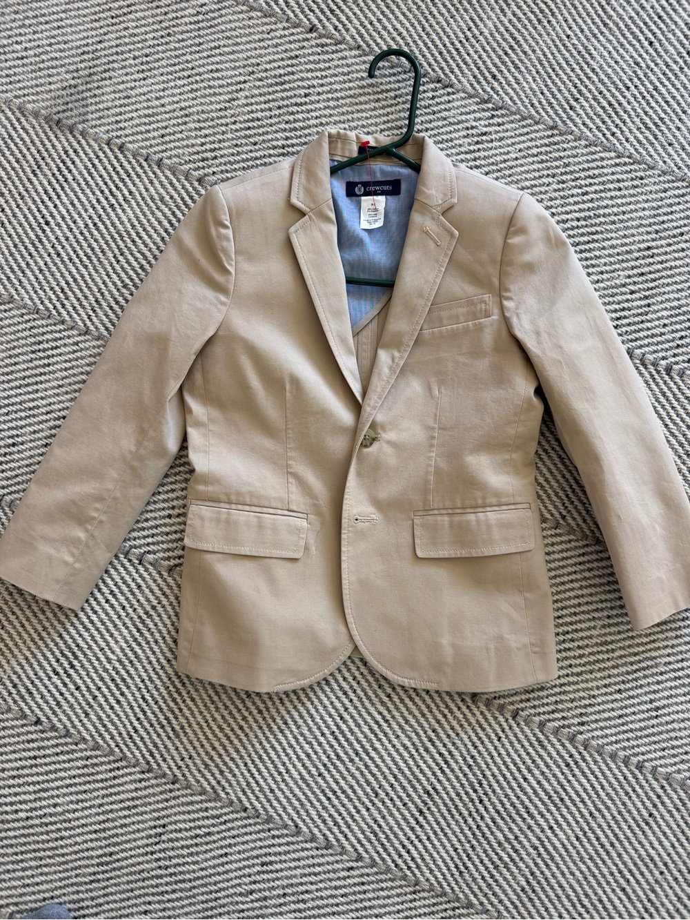 Crewcuts Beige Boys' Cotton Blazer - Classic Tan Sport Coat. Thompson